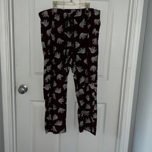 Men’s Stafford Sleep Pant Regular Fit Bear Pattern Size L